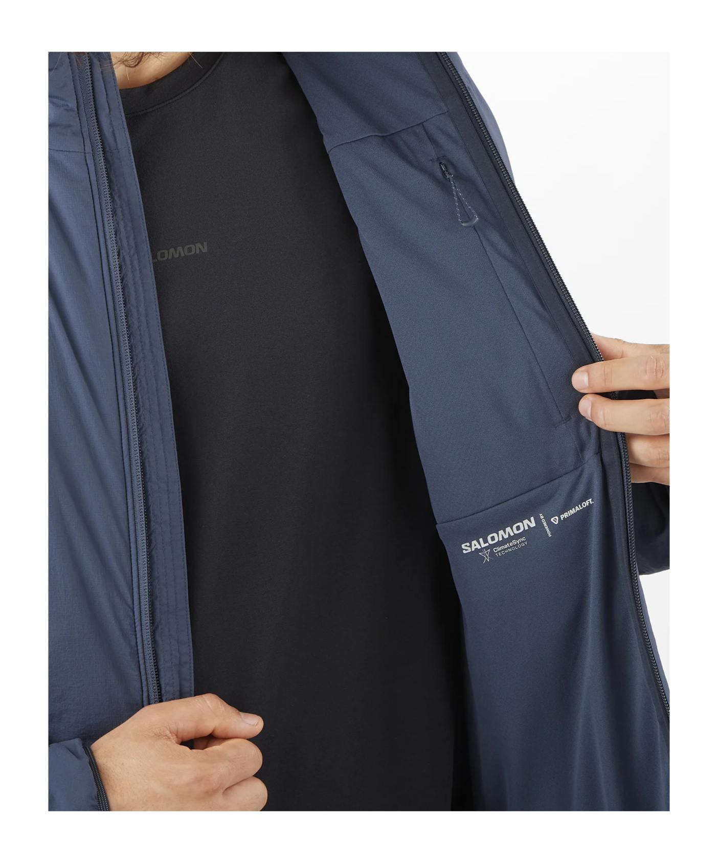 Salomon Mountain Flex Men's Jacket In Blue Nights