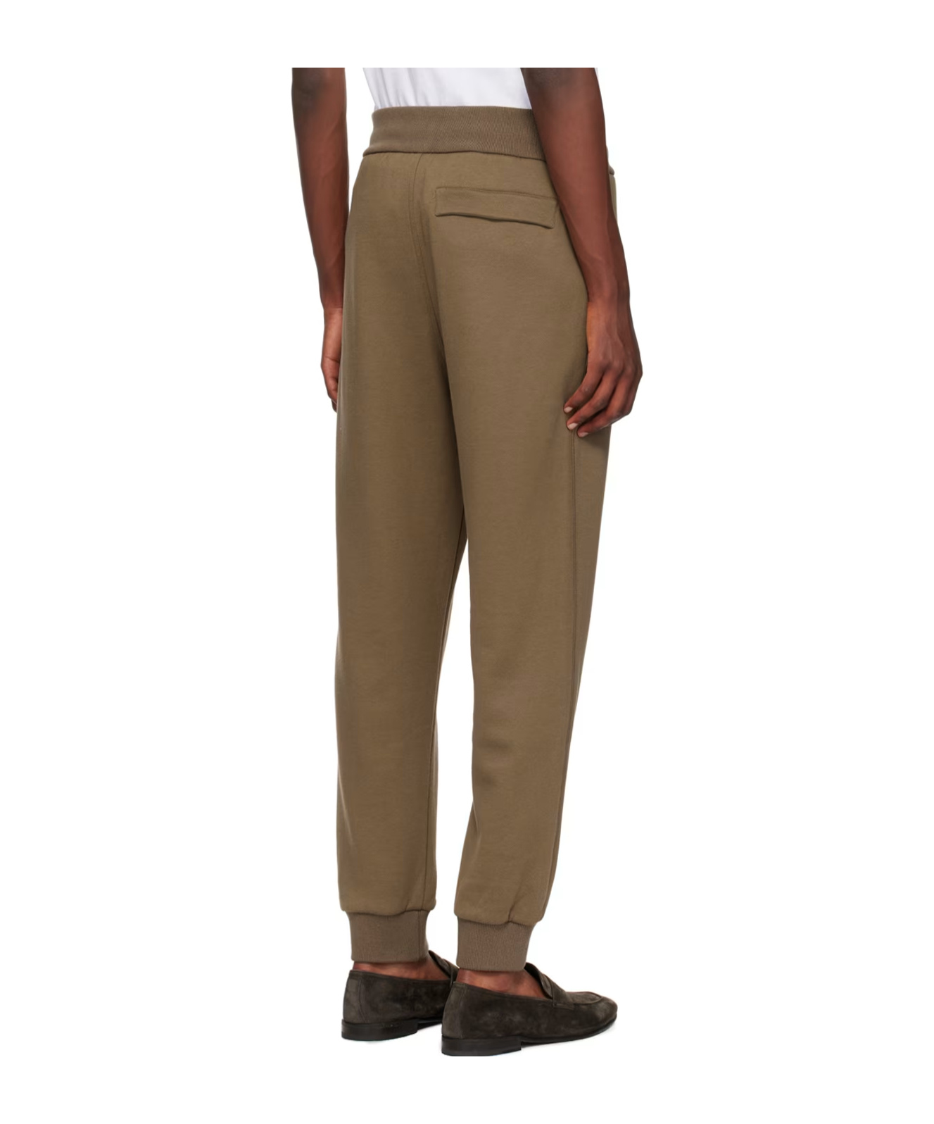 Zegna Logo Embroidered Sweatpants In Brown