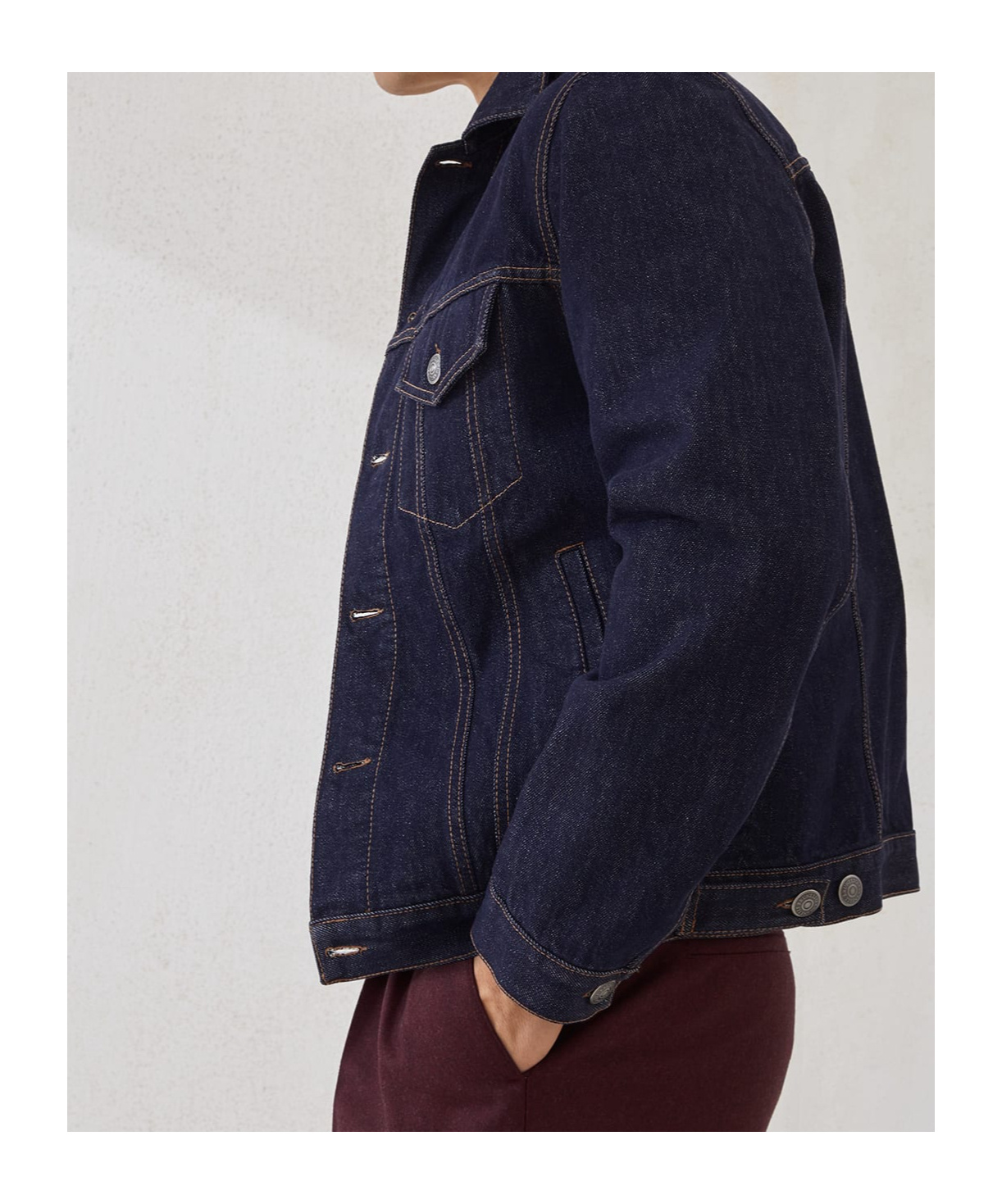 Brunello Cucinelli Denim Cotton Casual Jacket In Blue