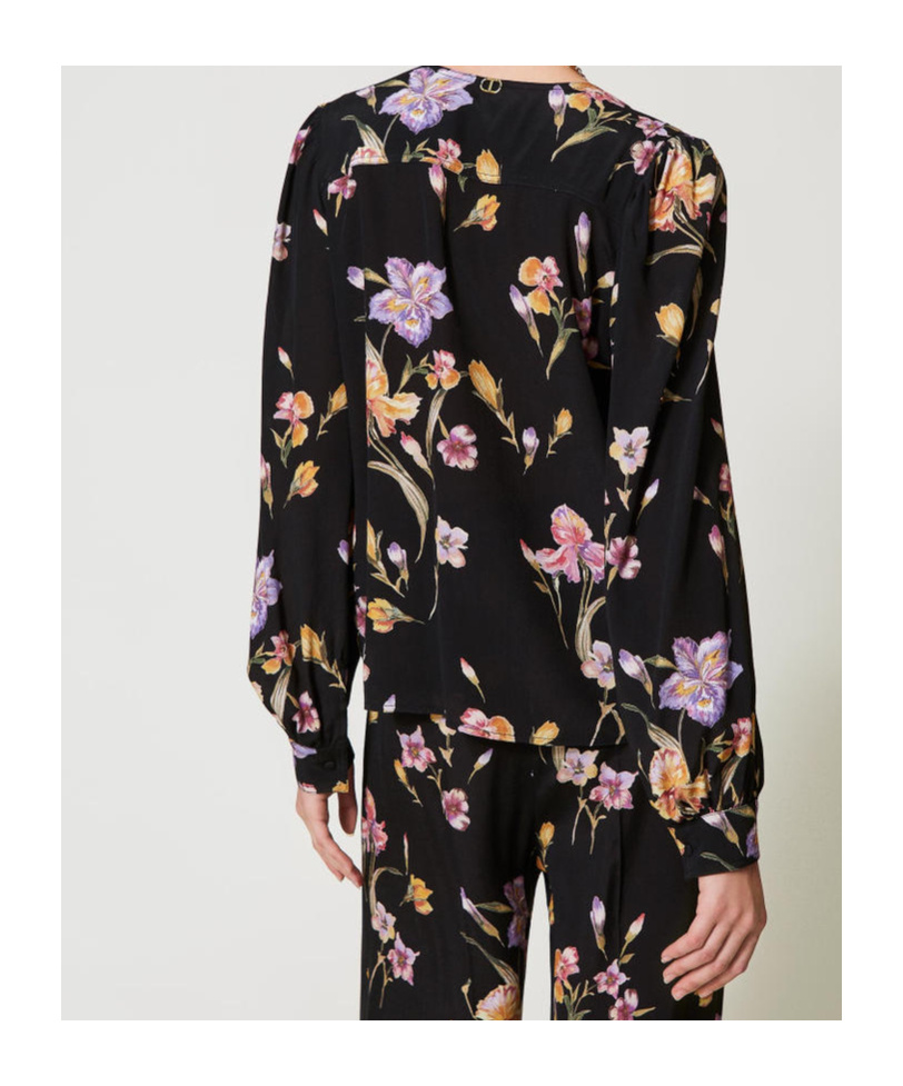 Twinset Twin Set 'iris' Shirt In Black