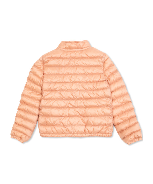 Moncler Long-sleeved Down Jacket In Nude
