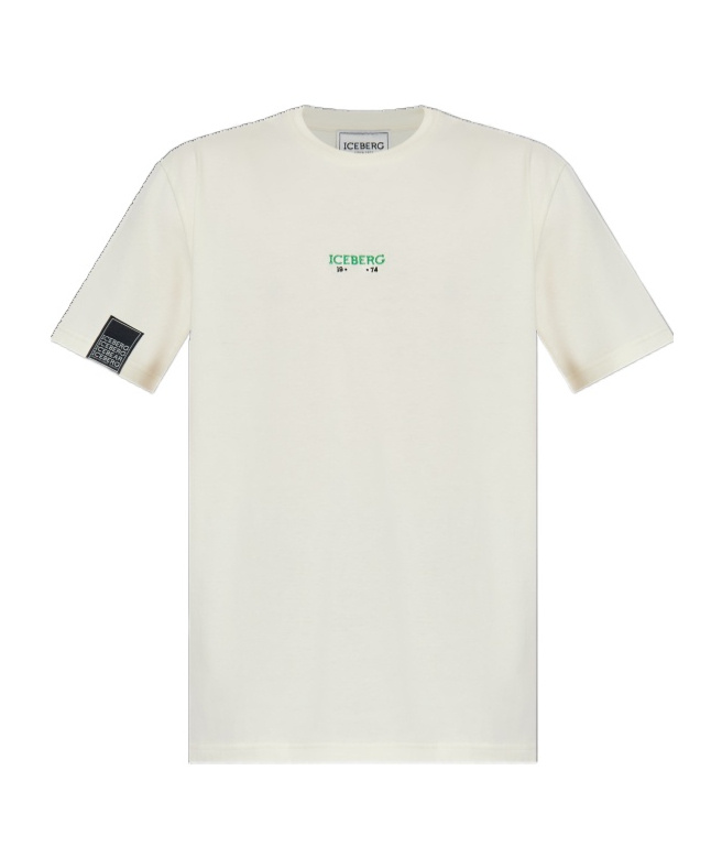 Iceberg Round-neck Logo T-shirt In White