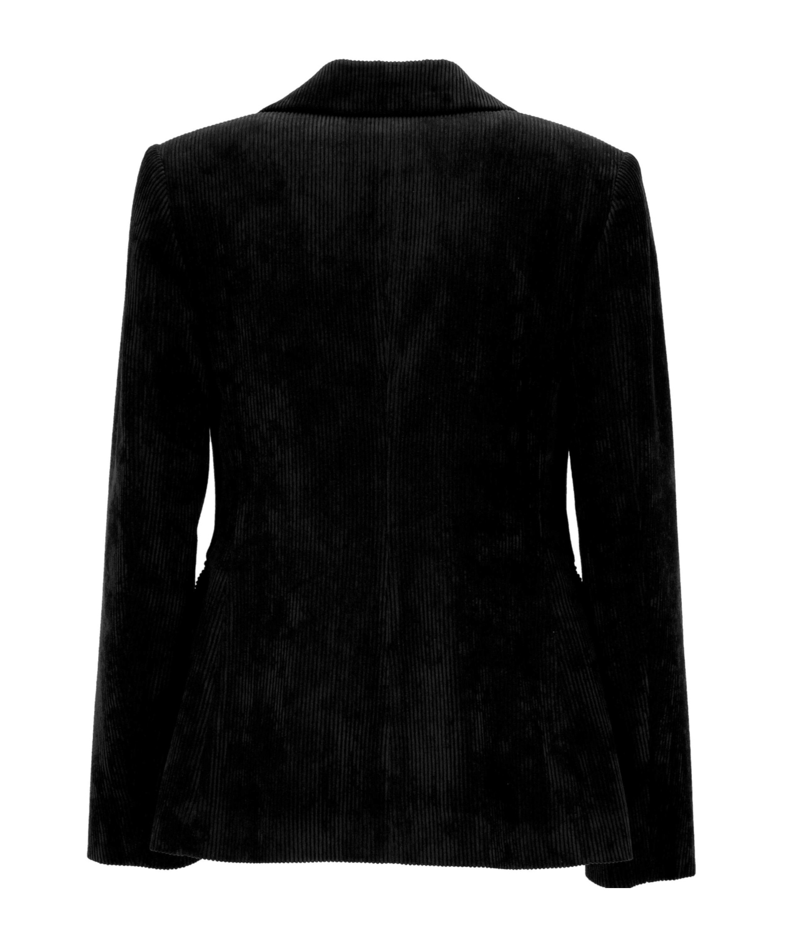 D Exterior Double-breasted Suit Jacket In Black