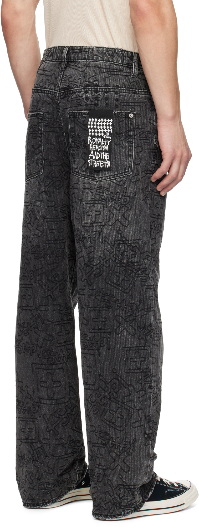 KSUBI MAXX STENCIL STITCH JEANS 