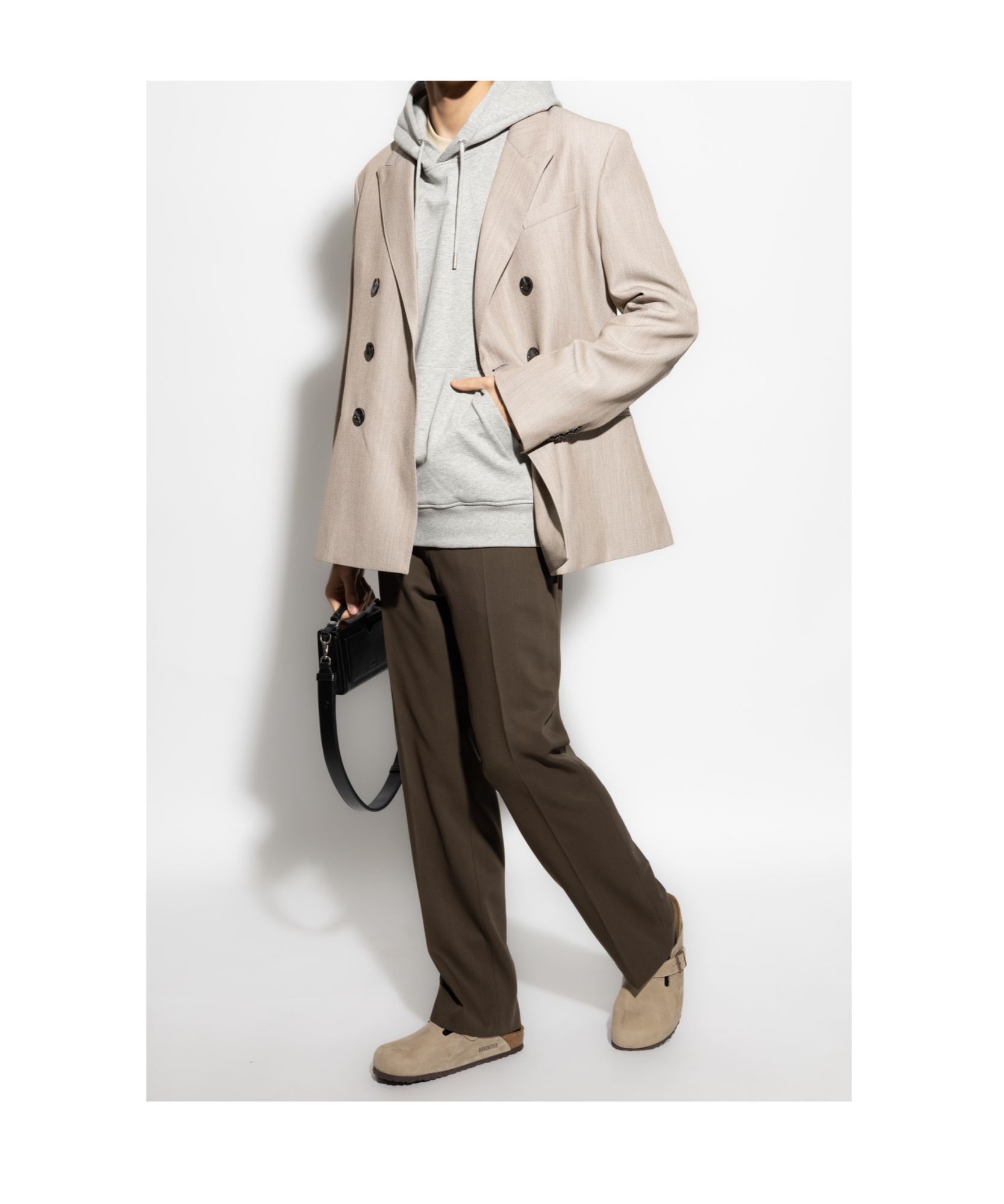 Ami Alexandre Mattiussi Long-sleeved Hooded Hoodie In White