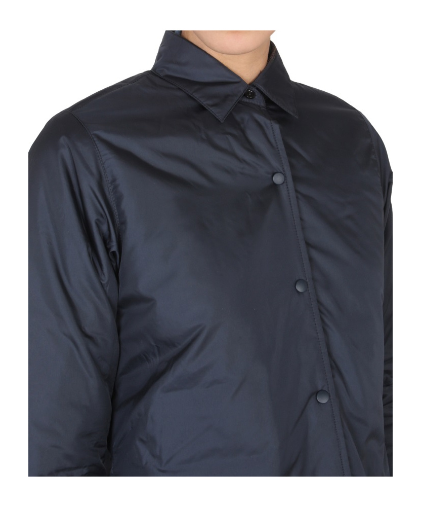 Aspesi Collared Jacket With Button Cuffs And Pockets In Black