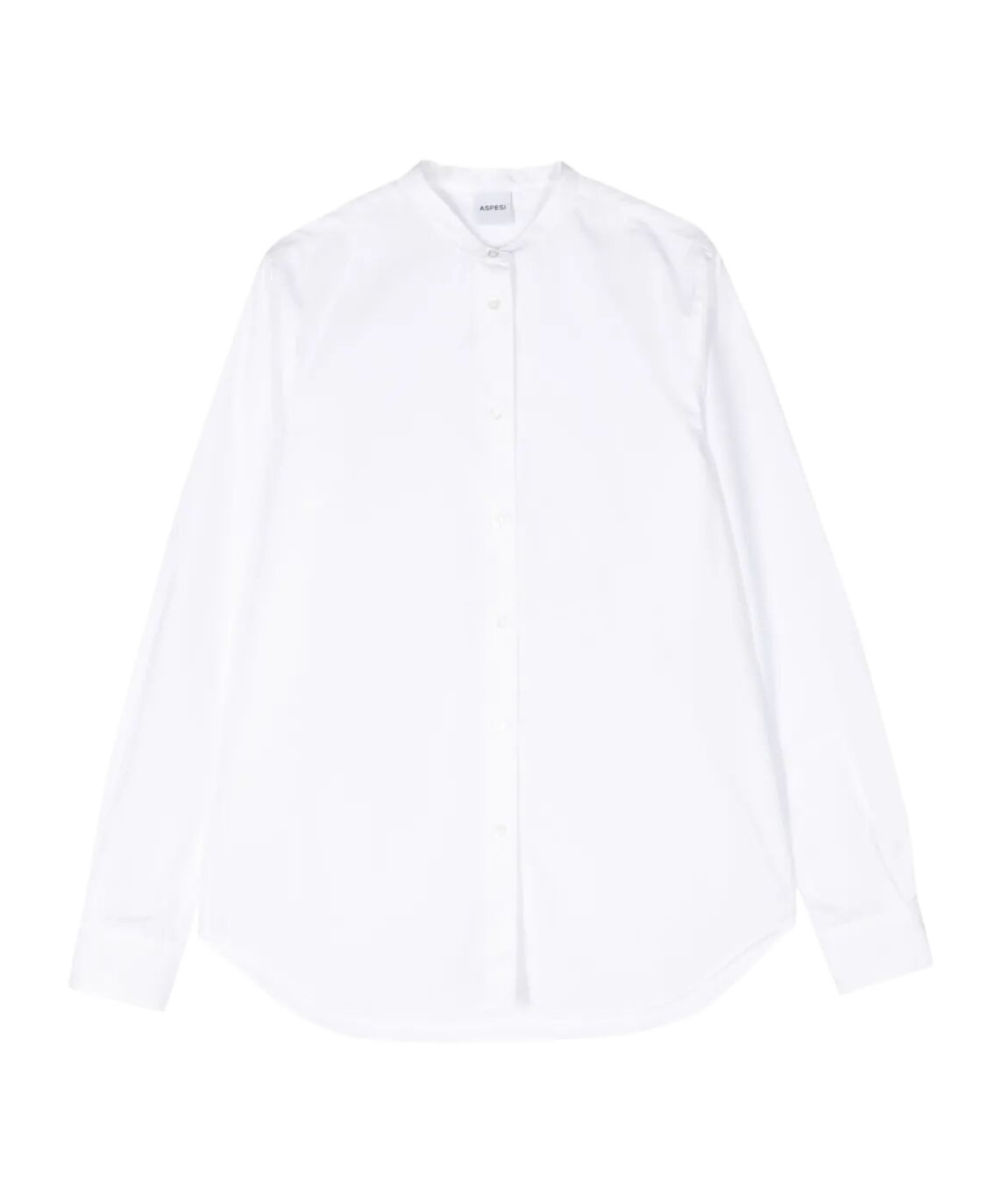Aspesi Button-down Long-sleeved Shirt In White
