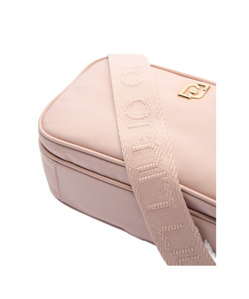 Liu •jo Nylon Crossbody Bag In Pink