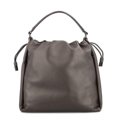 BRUNELLO CUCINELLI LOGO-DEBOSSED TOTE BAG