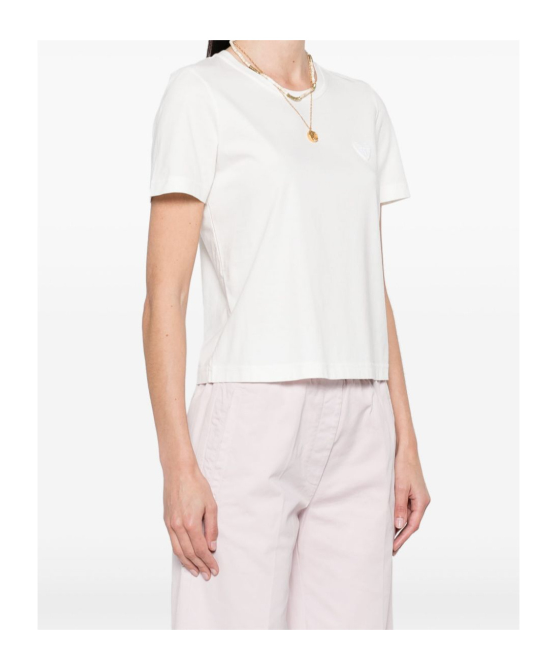 Shop Forte Forte Short-sleeved T-shirt In White