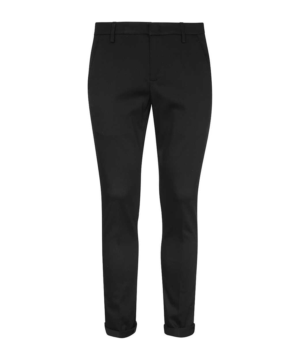 Dondup Gaubert Slim Flannel Trousers In Black