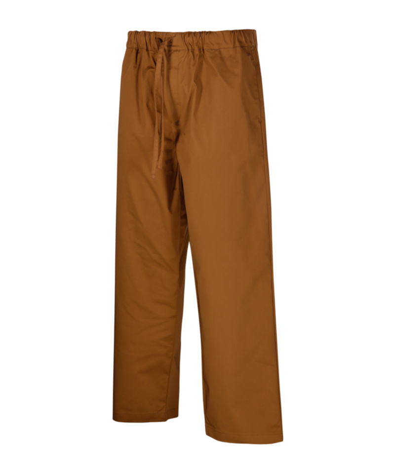 Darkpark Elastic Waist Casual Pants In Brown
