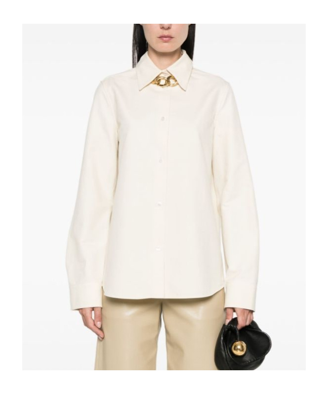 Jil Sander Cotton Poplin Shirt In White