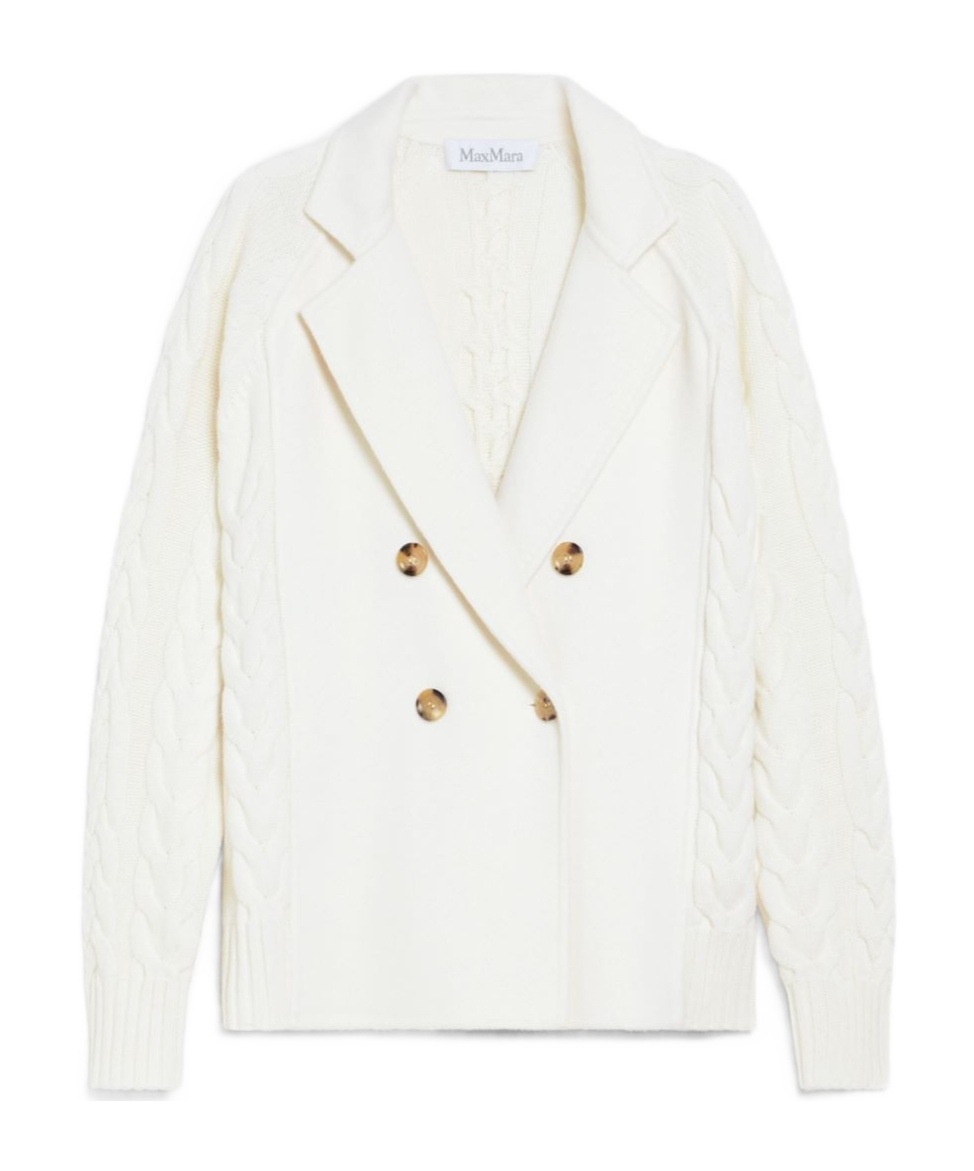 MAX MARA MAX MARA MICIO DOUBLE-BREASTED CABLE-KNIT CARDIGAN 