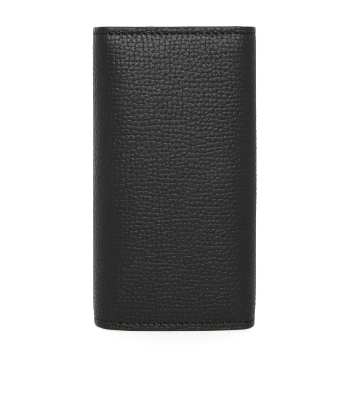 Loewe Anagram Key Case In Pebble Grained Calfskin In Black