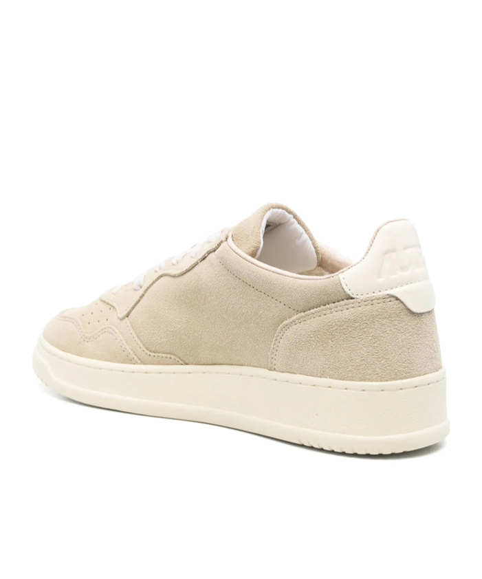 Autry Medalist Sneakers In White And Black With Suede