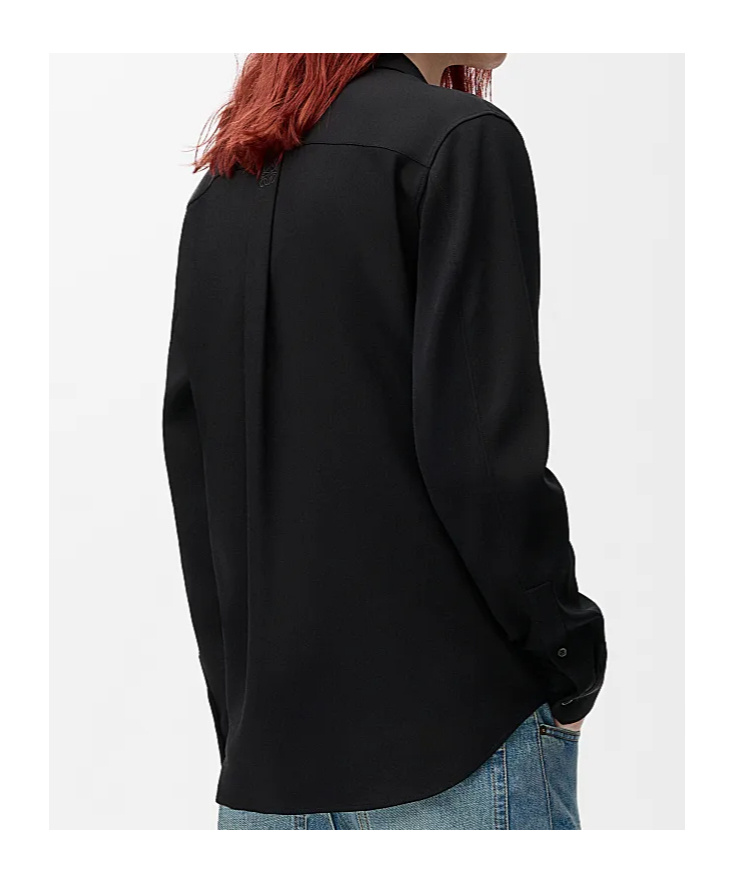 Loewe Shirt In Viscose Blend In Black