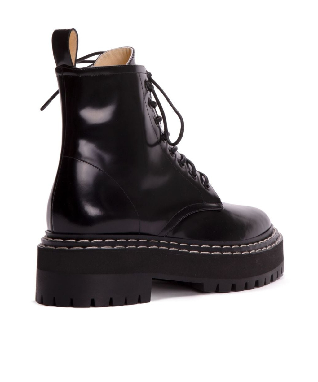 PROENZA SCHOULER LEATHER LACE-UP BOOTS 