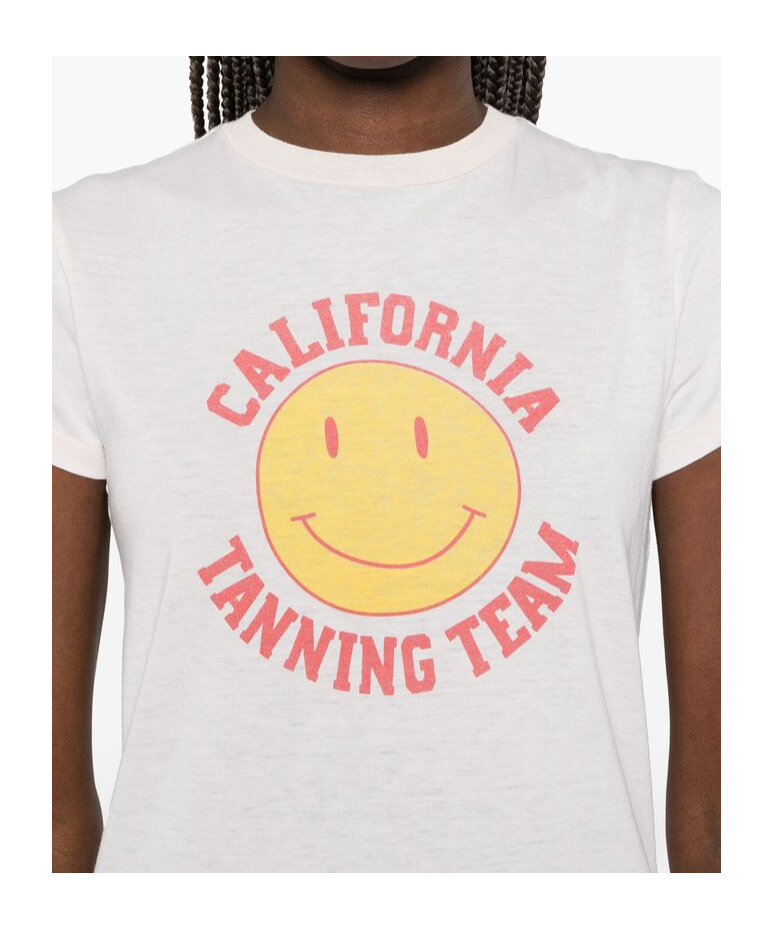 Re/done Short-sleeved T-shirt In White