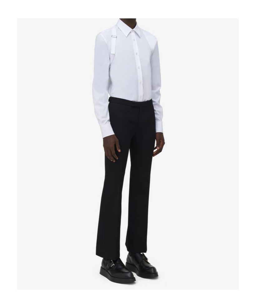 Shop Alexander Mcqueen T-bar Harness Shirt In Black