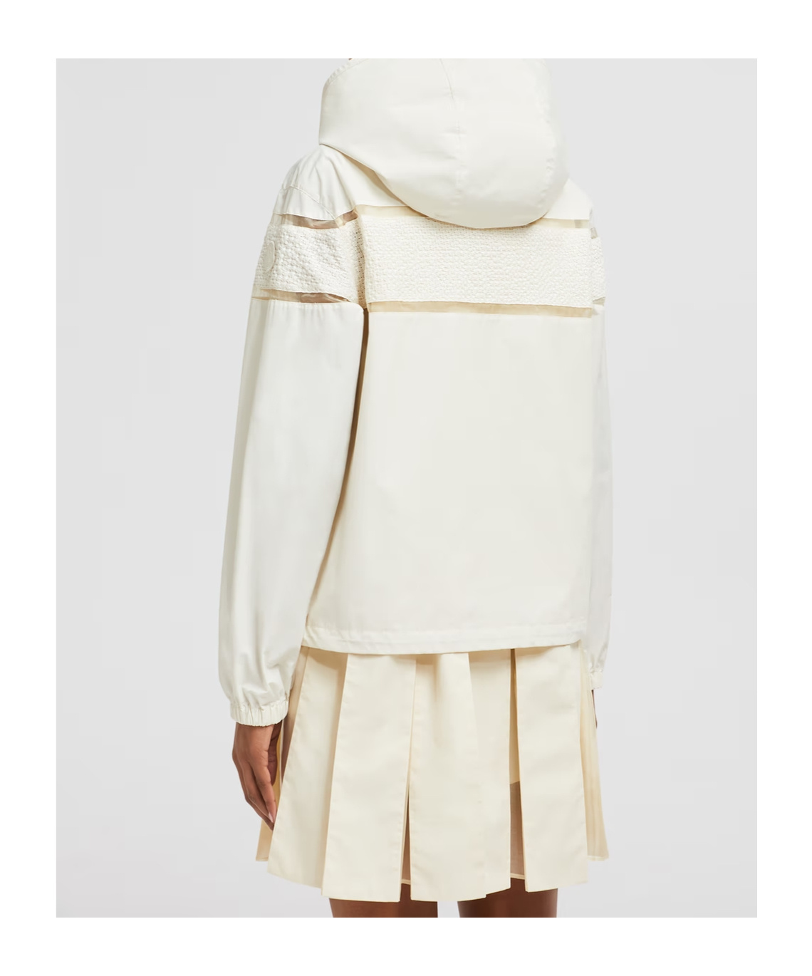 Moncler Clisson Hooded Windbreaker In White
