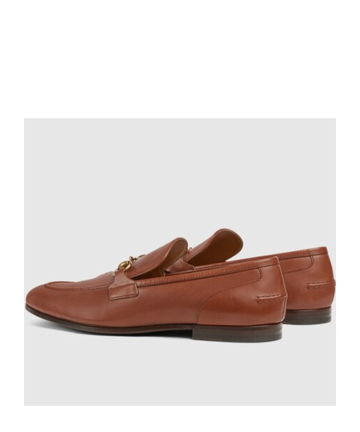 Gucci Jordaan Horse Buckle Loafers In Brown