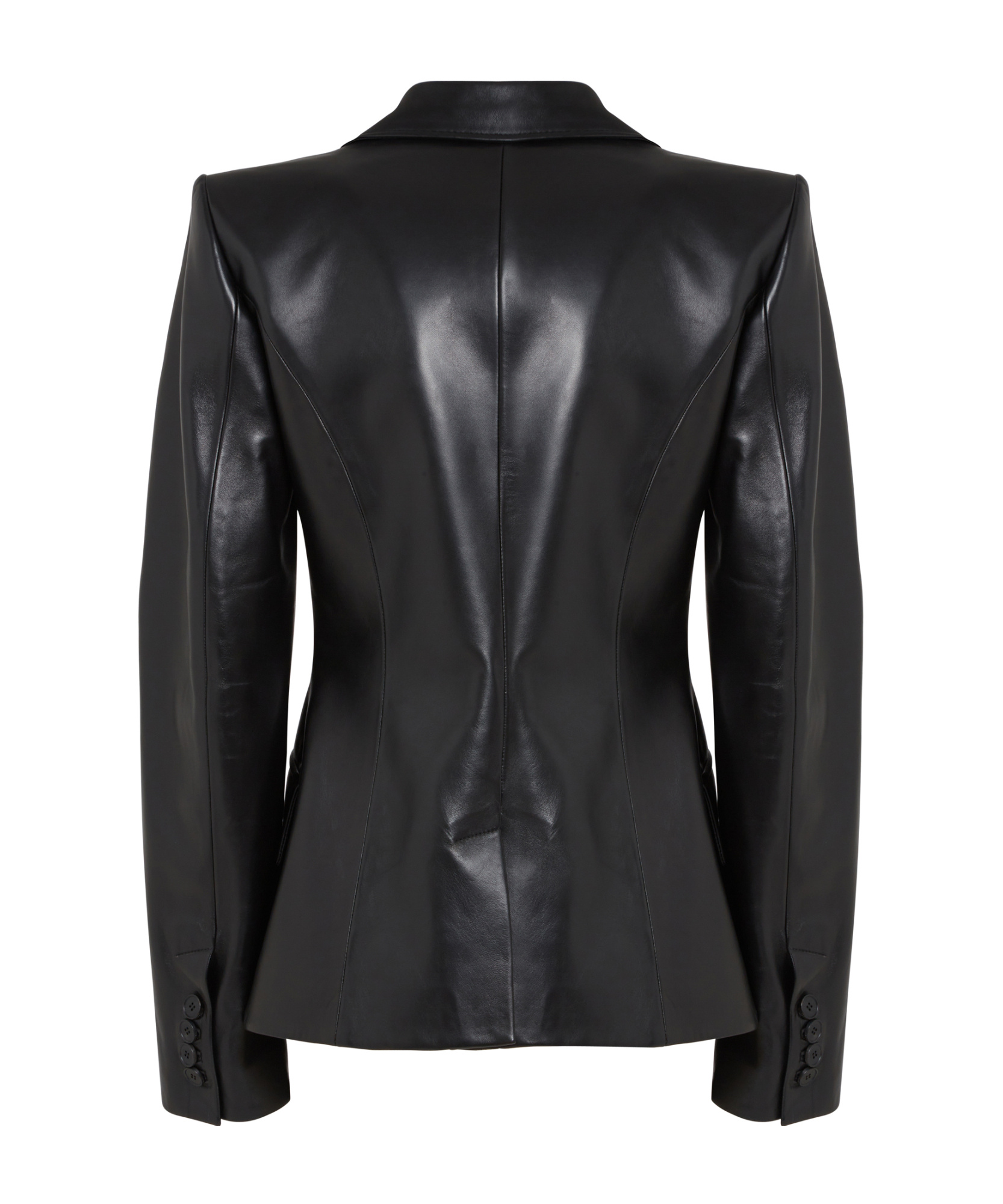 Alexander Mcqueen Women's Luxurious 100% Leather Jacket In Black