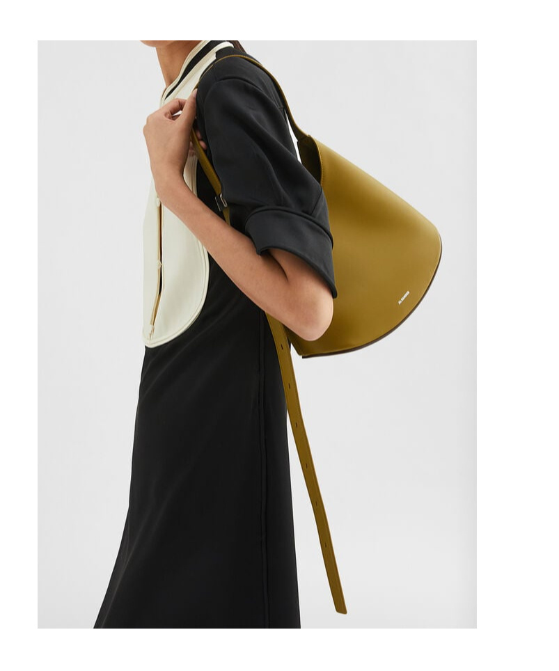 Jil Sander Small Eldorado Shoulder Bag In Linden