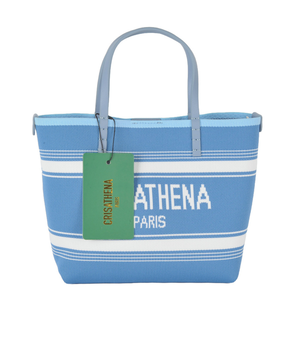 Crisathena Small Handle Shoulder Bag In Blue