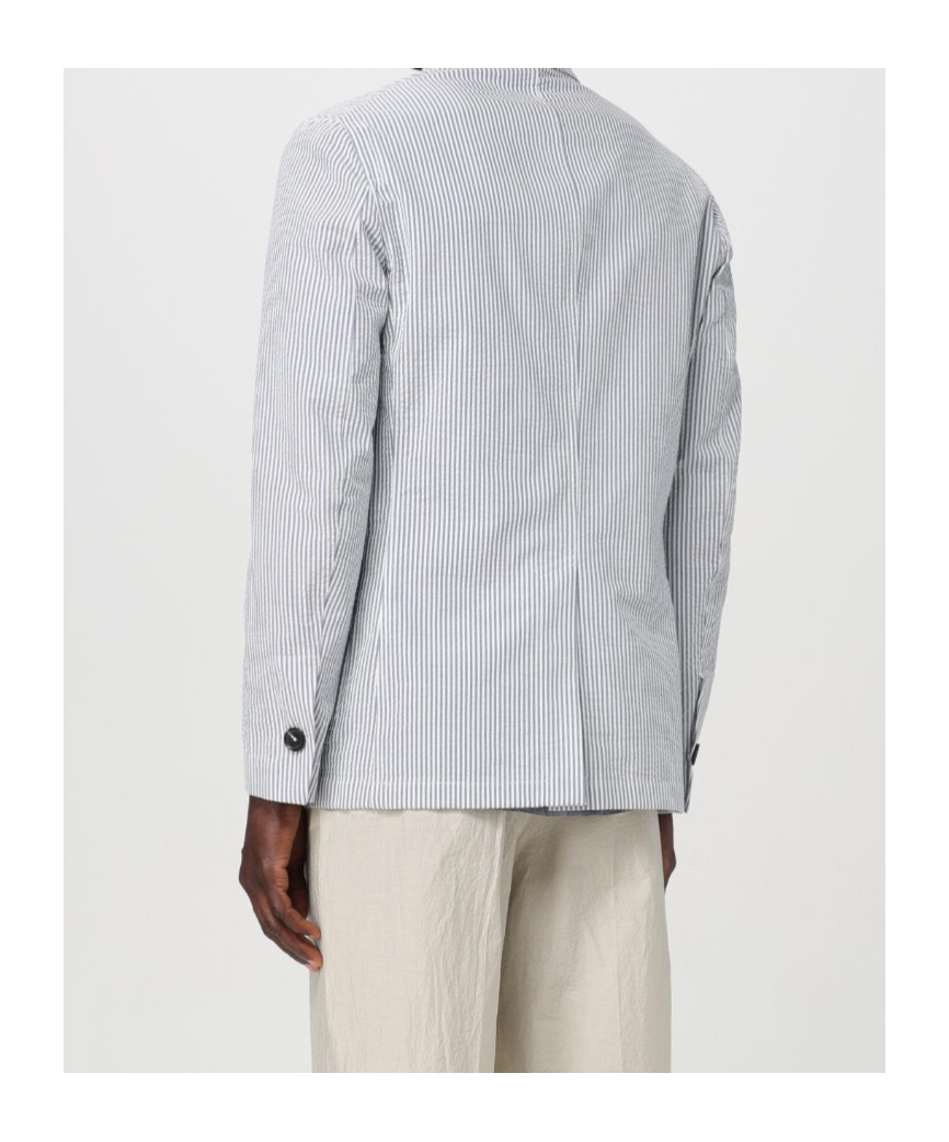 Doppiaa Single-breasted Suit Jacket In White