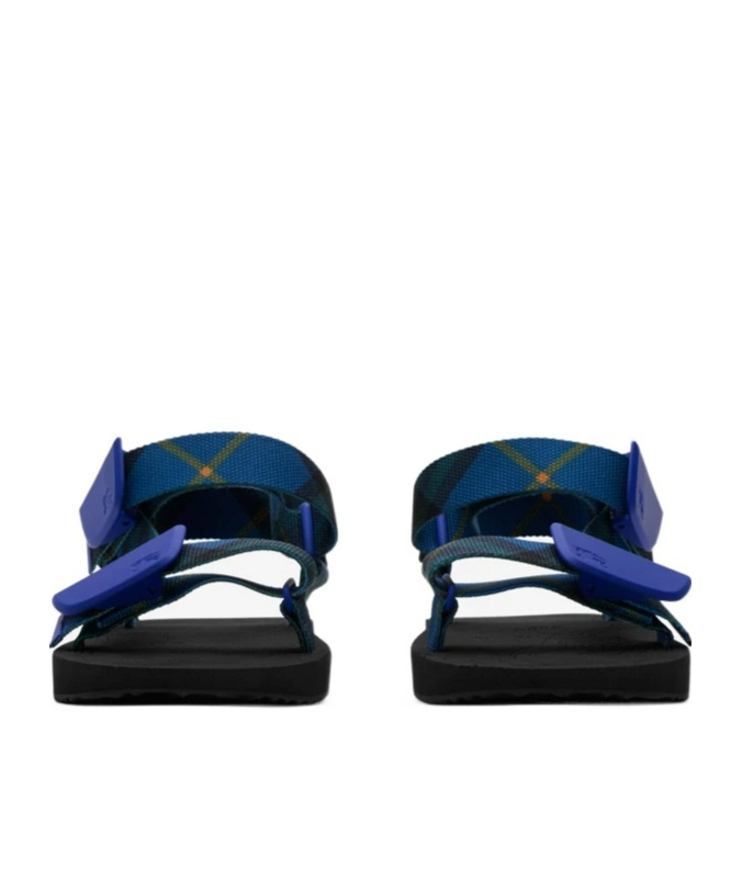Burberry Thick Platform Sandals In Blue