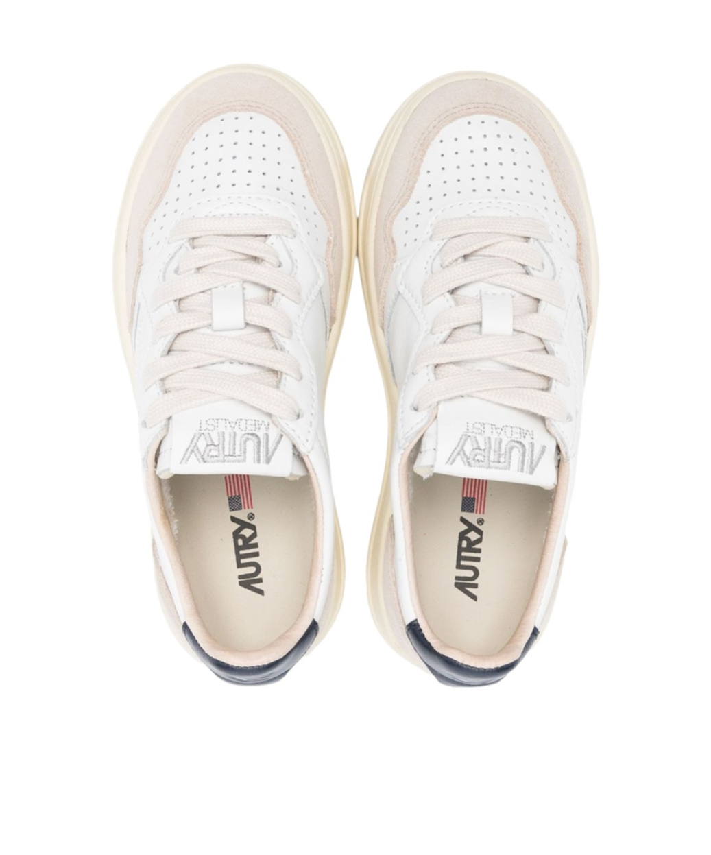 Autry Round-toe Sneakers In White
