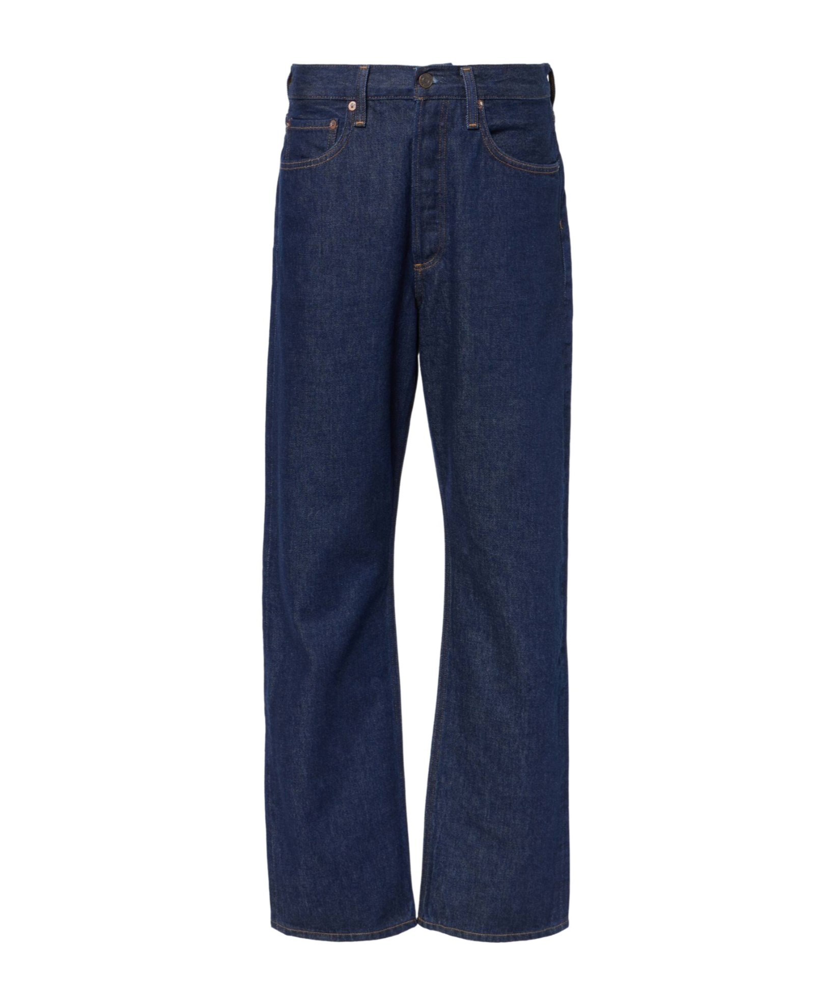 Agolde Kelly High-rise Straight-leg Denim Trousers In Blue