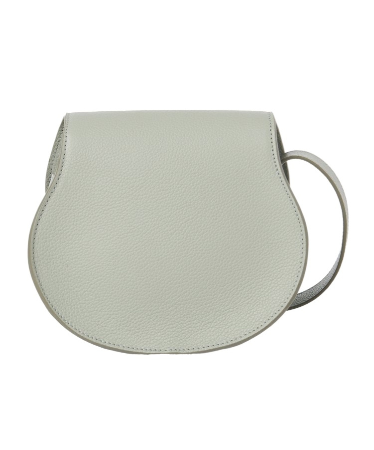Chloé Marcie Foldover Small Shoulder Bag In Gray