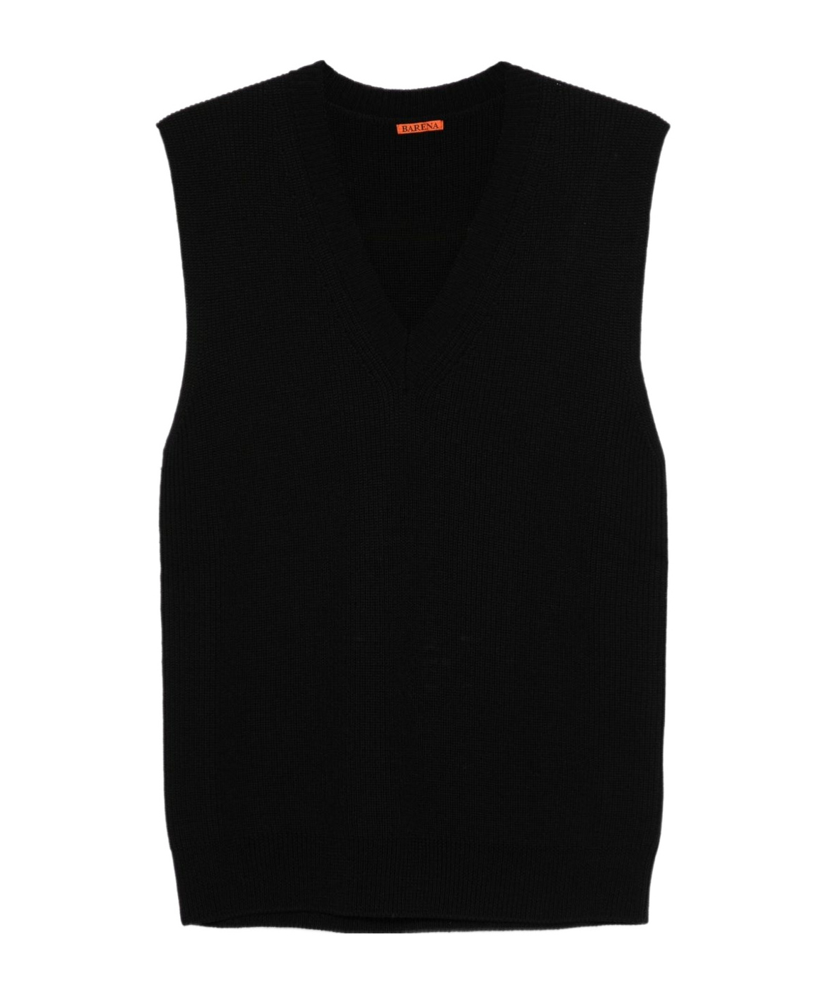 Barena Venezia Round-neck Sleeveless Knit Sweater In Black