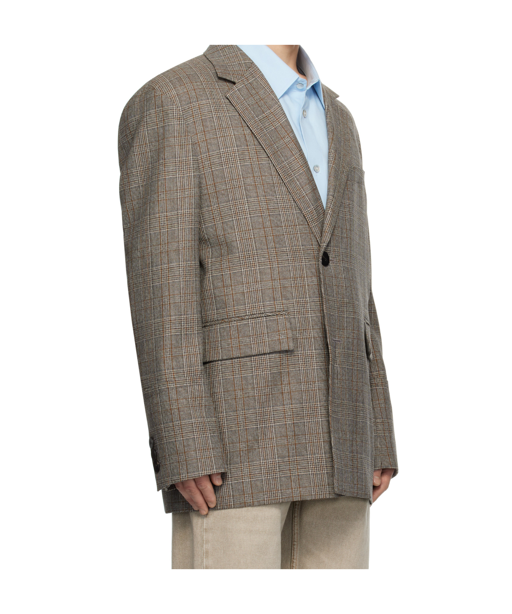 Wooyoungmi Long-sleeved Suit Coat In Gray