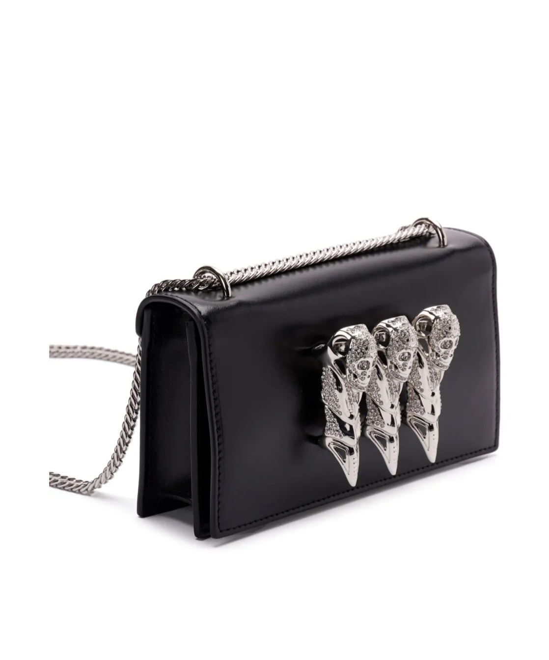 PHILIPP PLEIN SMALL LEATHER SHOULDER BAG