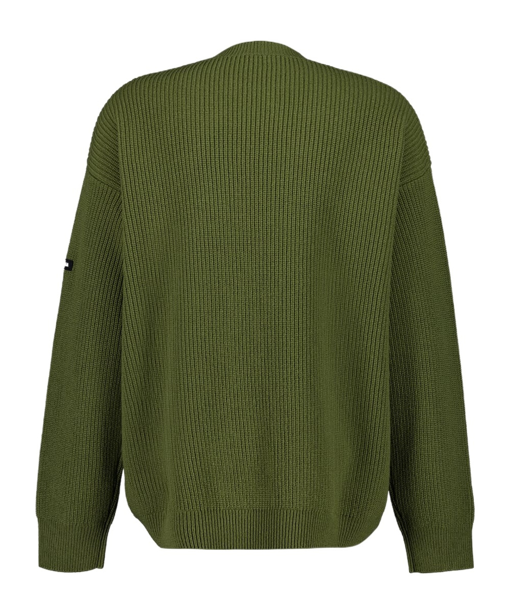 Balenciaga Wool Sweater In Khaki Green