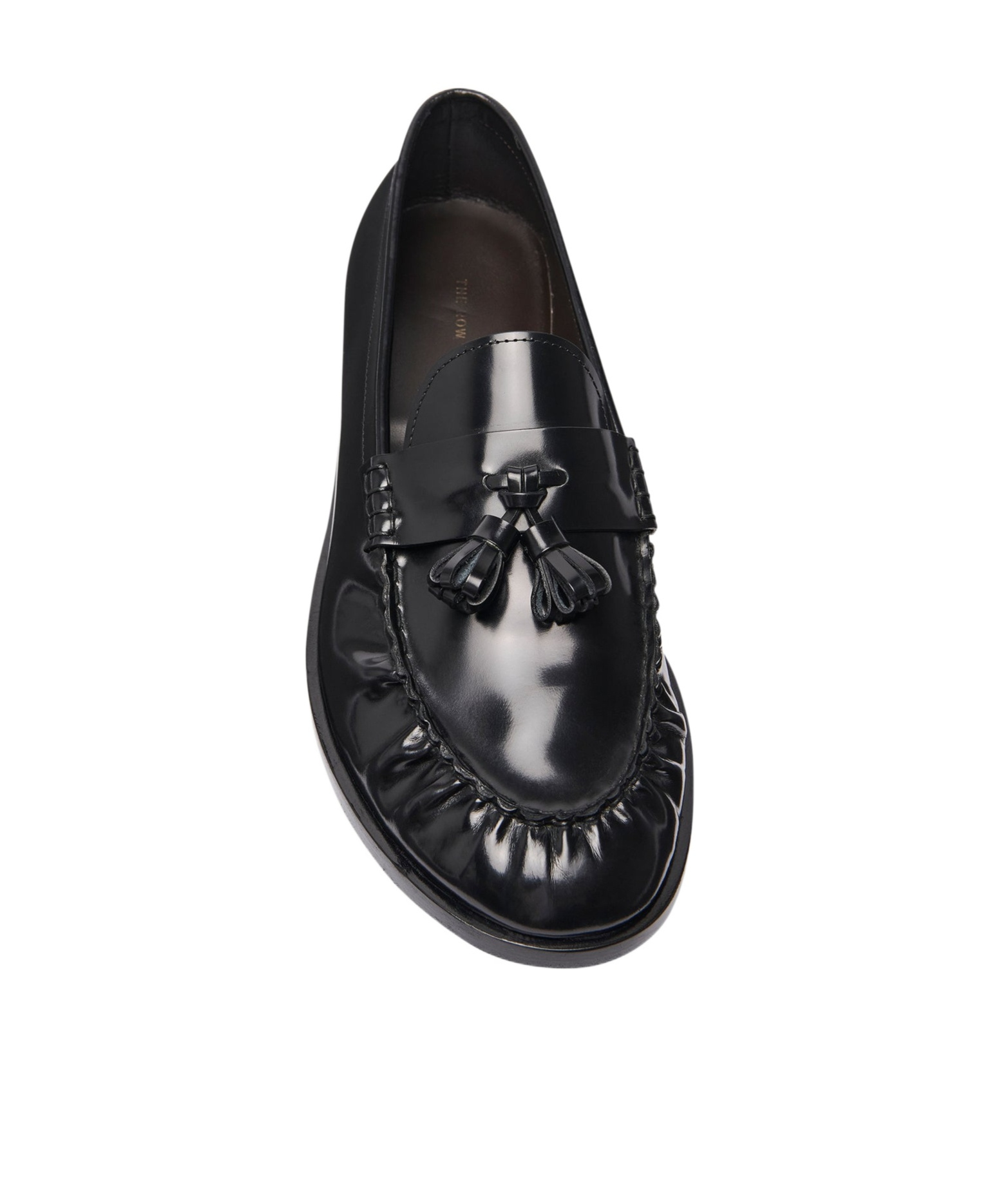 The Row Tassel-detailed Leather Loafers In Black