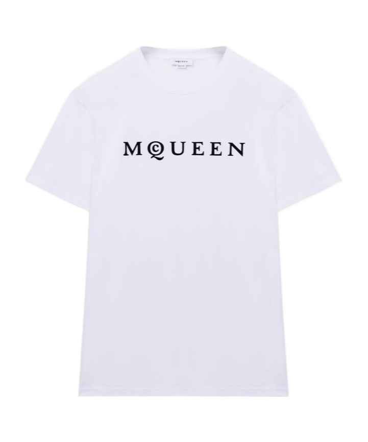 Alexander Mcqueen Logo Cotton T-shirt In White