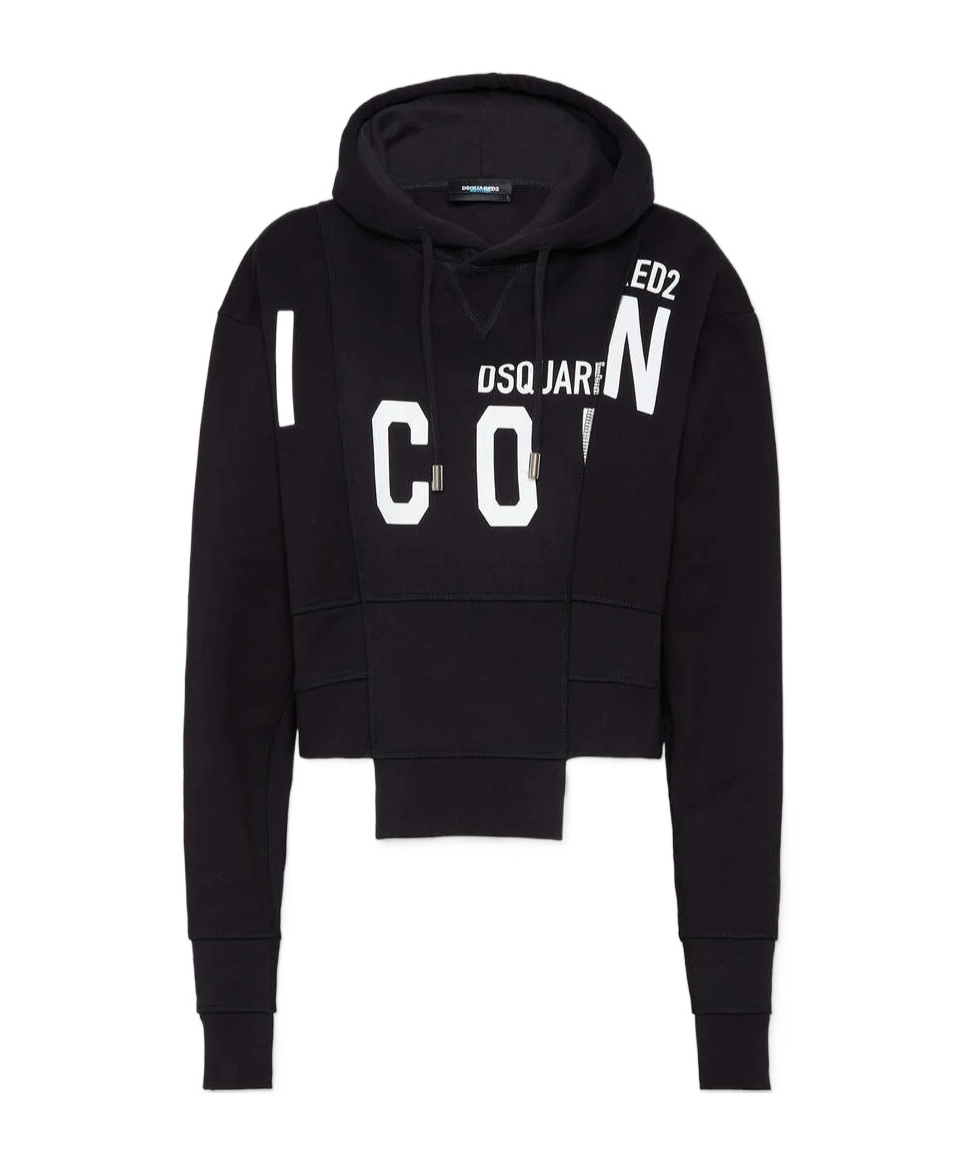 Dsquared2 Bettter X D2 Sliced Icon Hoodie In Black