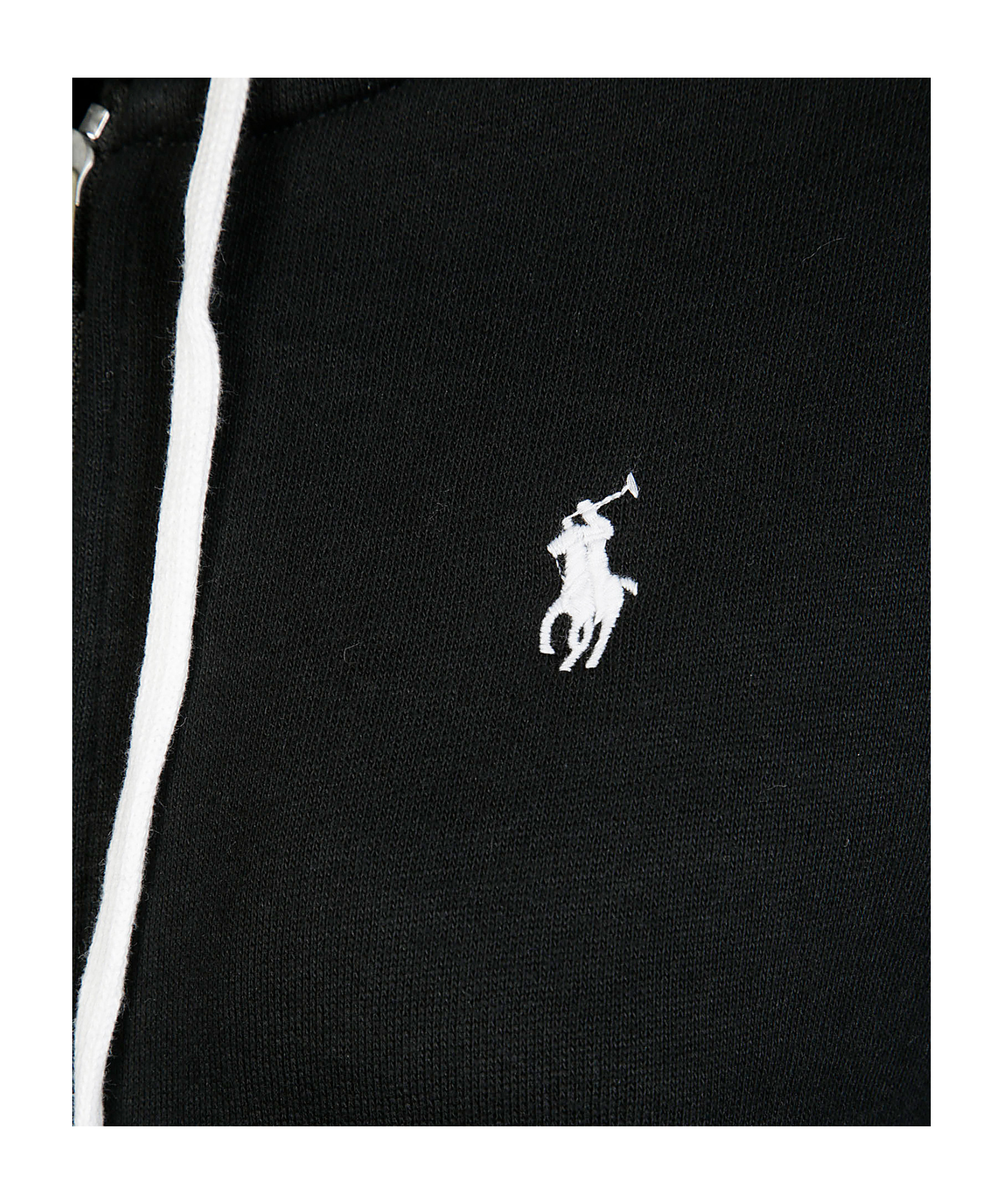 Polo Ralph Lauren Embroidered-logo Pullover Hoodie In Black