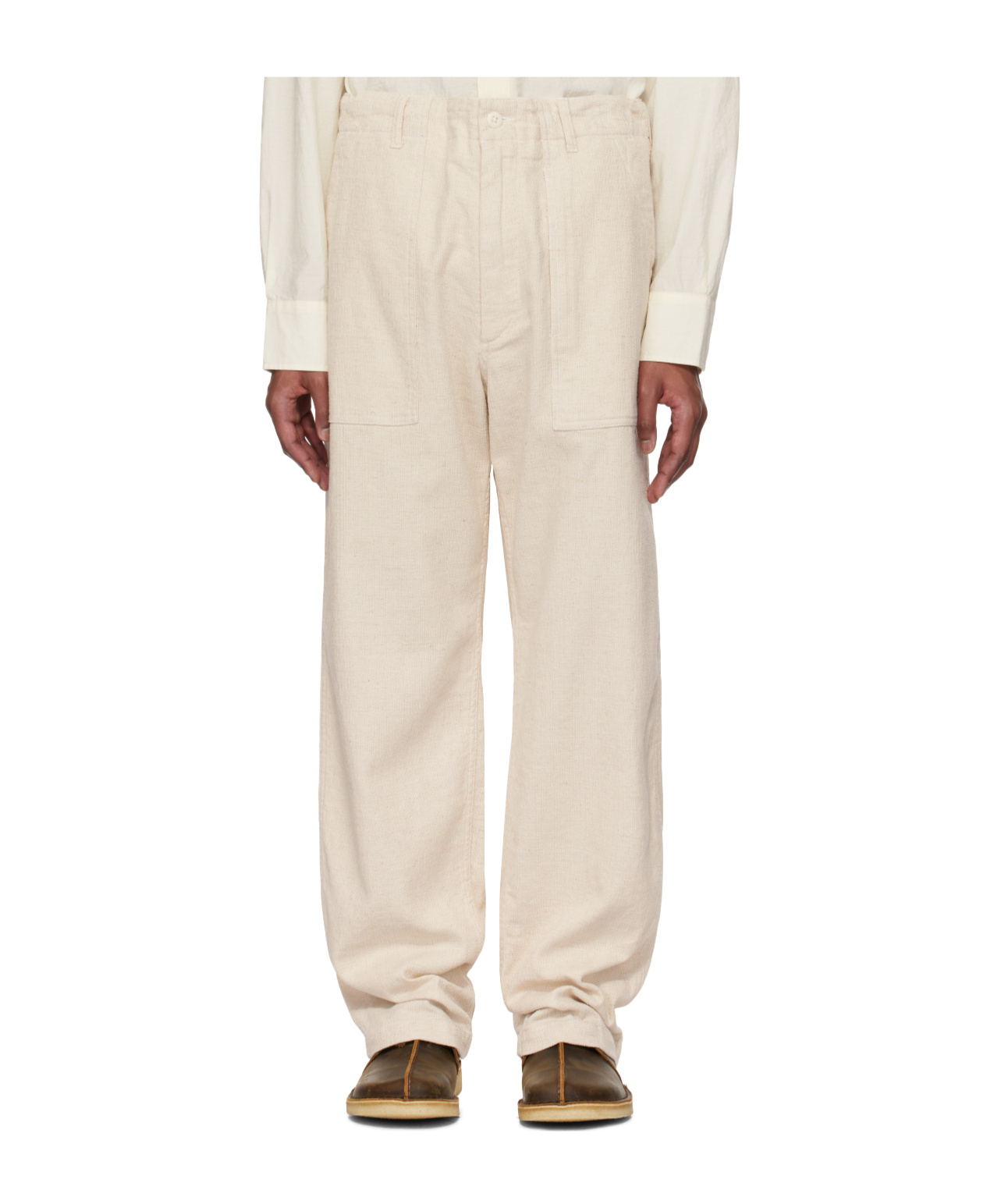 Engineered Garments Casual Pants With Belt Loops In Natural Color