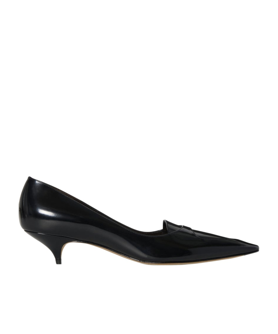 The Row Liisa Distressed Kitten-heel Pumps In Black