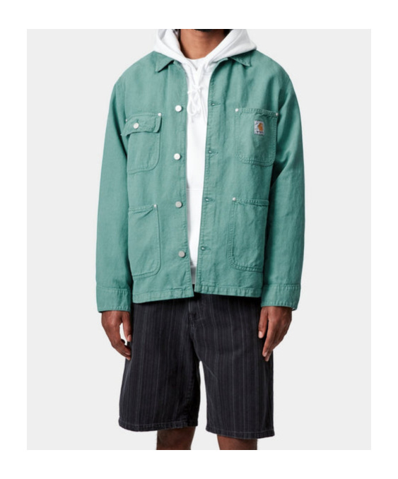 Carhartt Button-fastening Patch-pocket Shirt Jacket In Green