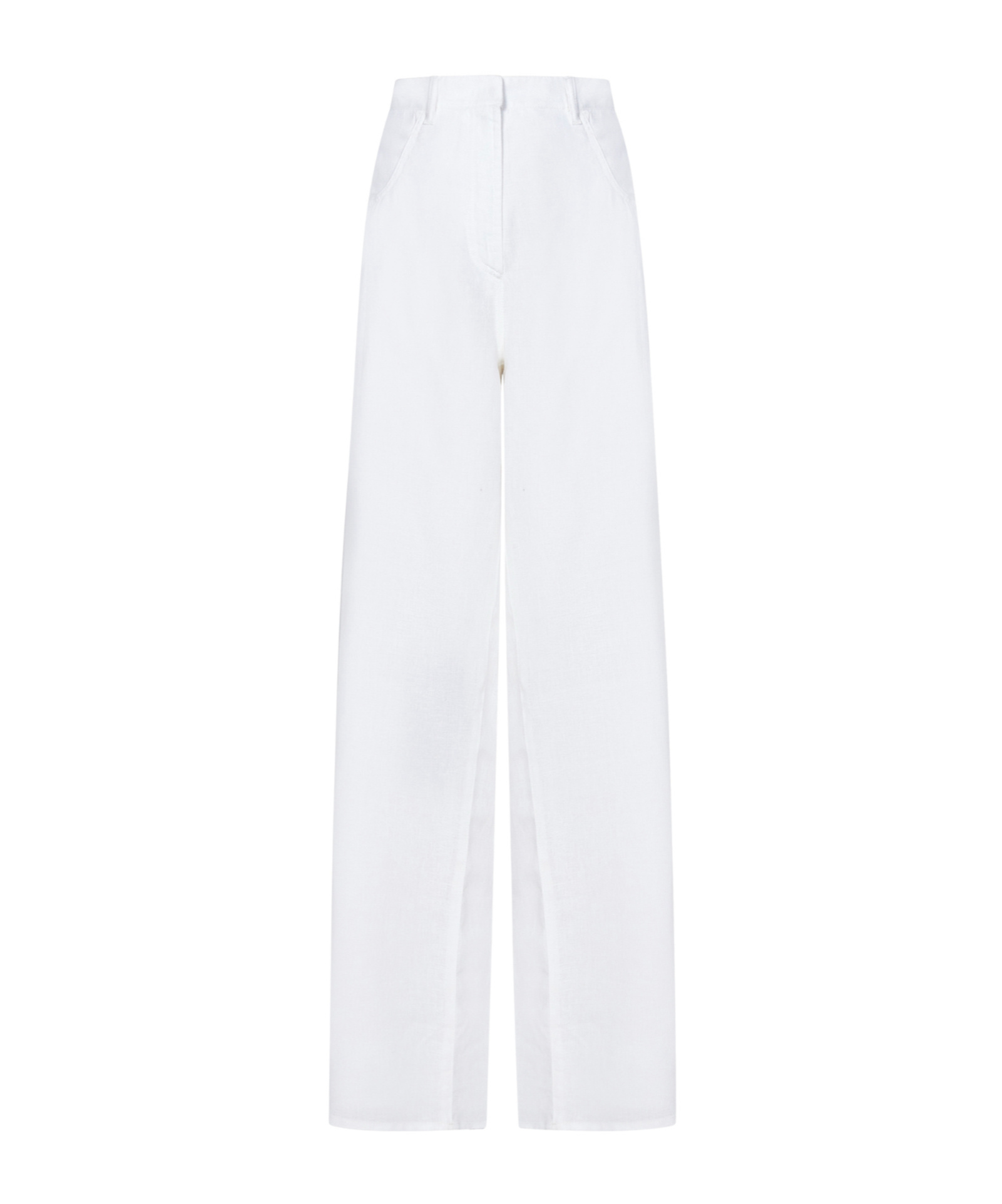 N°21 High-waisted Wide Leg Trousers In Linen Blend