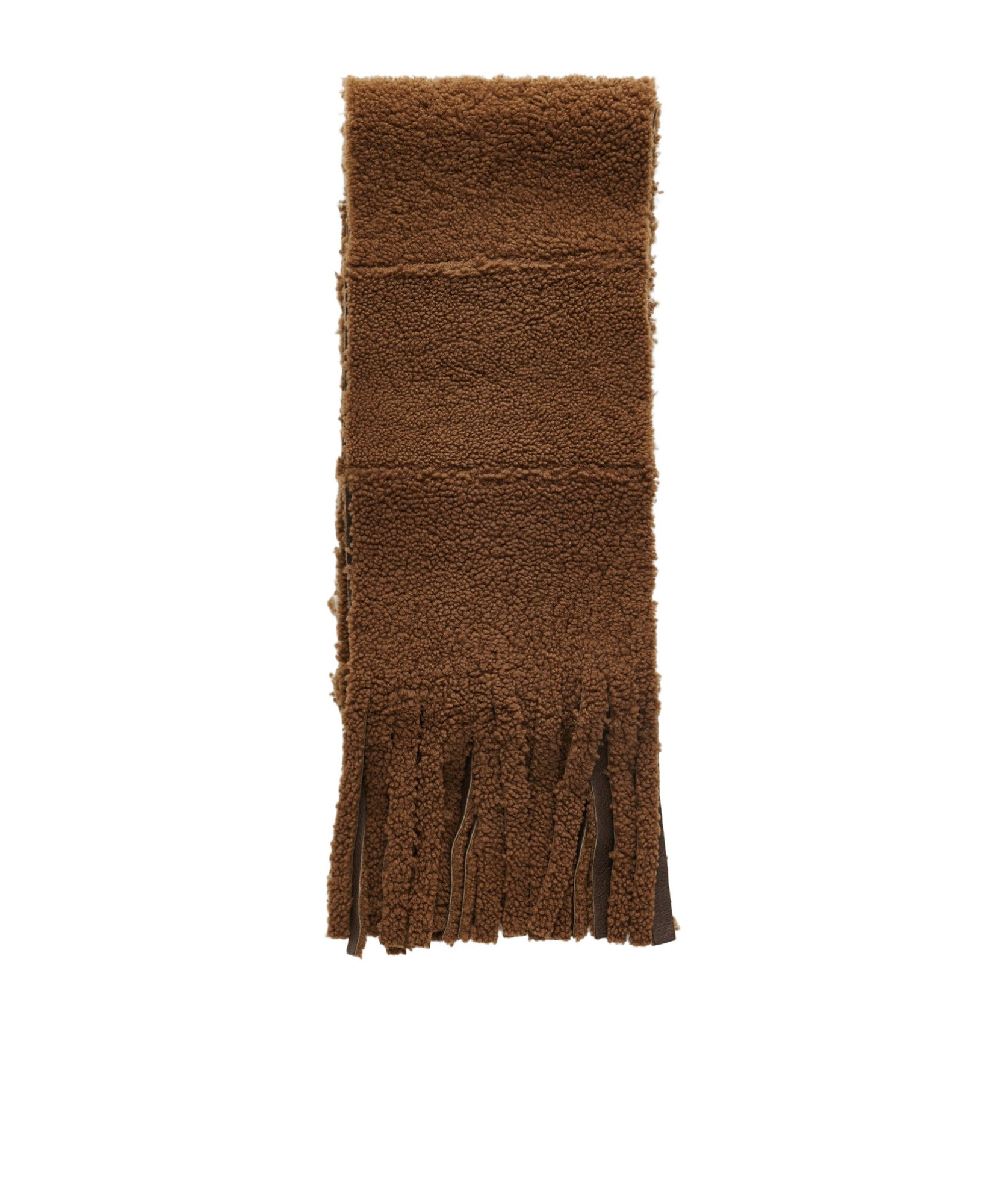 Our Legacy Shearling Scarf In Brown