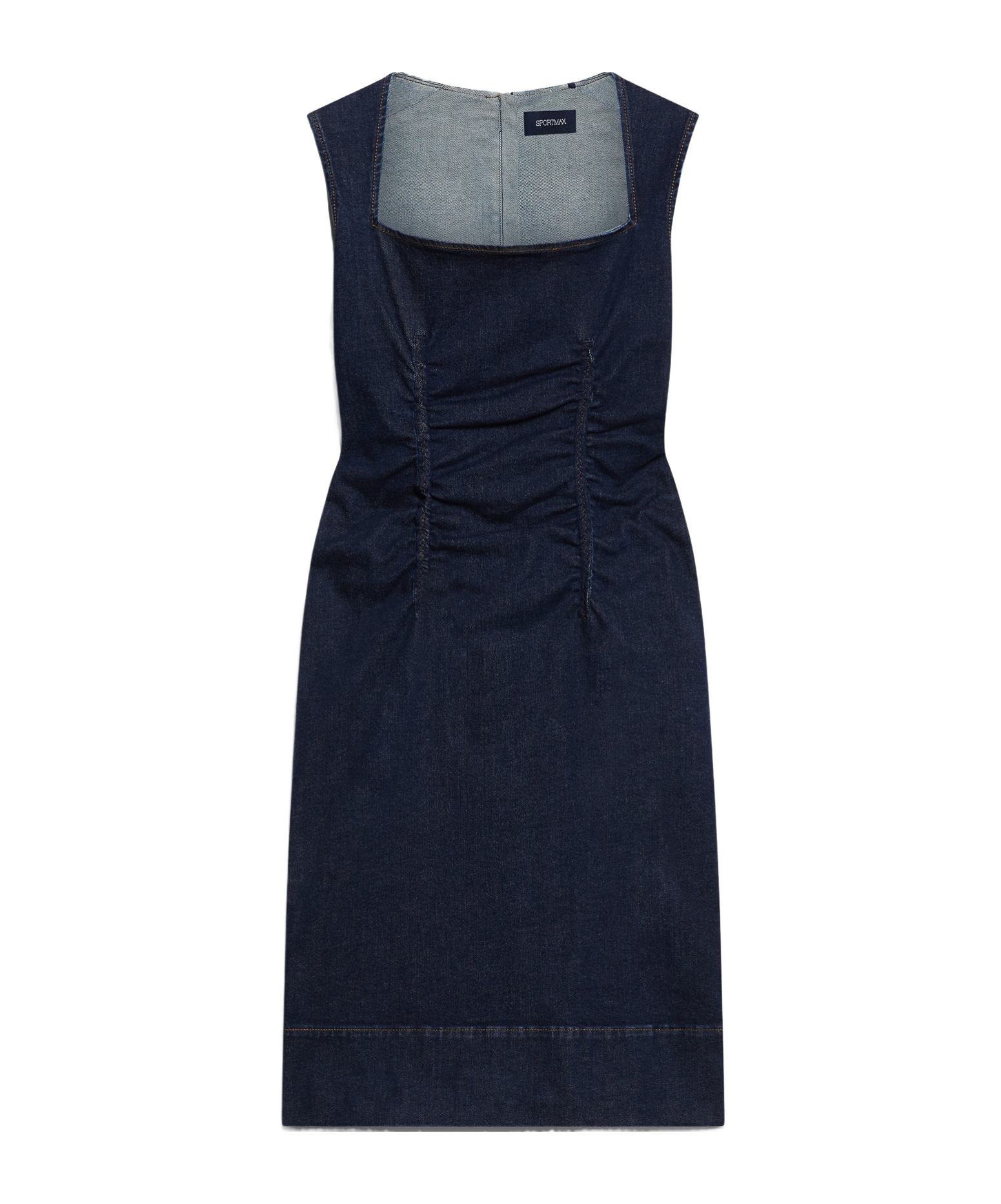 SPORTMAX SLEEVELESS DENIM DRESS 