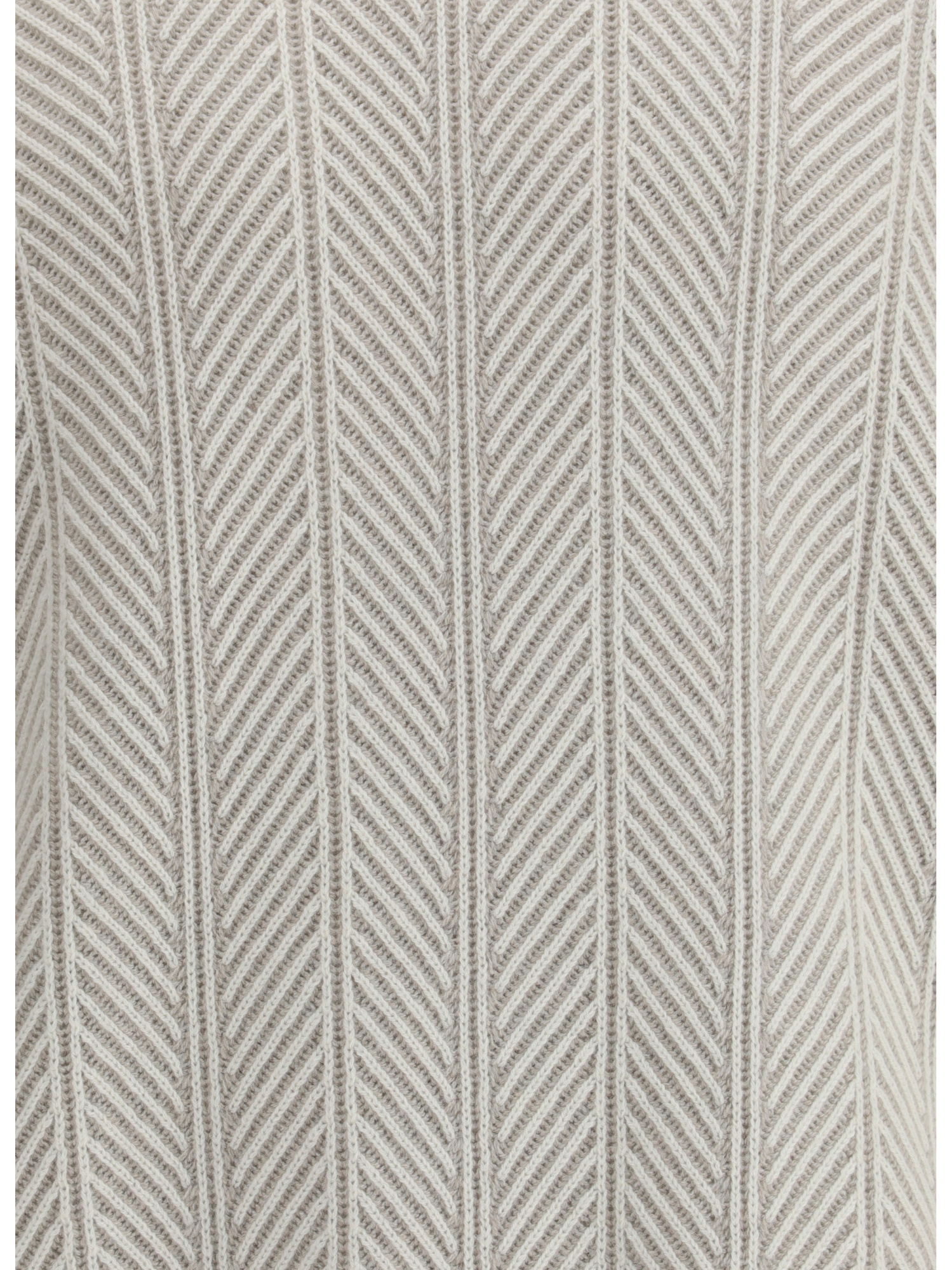 Brunello Cucinelli Cashmere Turtleneck Sweater In Neutral