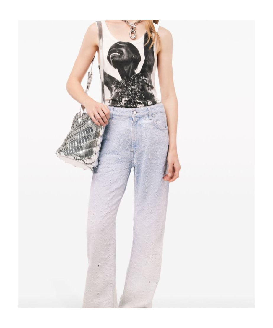 Shop Rabanne X Jean Clemmer Photograph-print Tank Top In Black